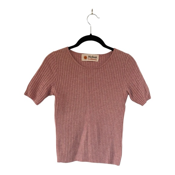 Mollusk Tops - Mollusk California Ribbed Merino Wool Knit Shirt Size S